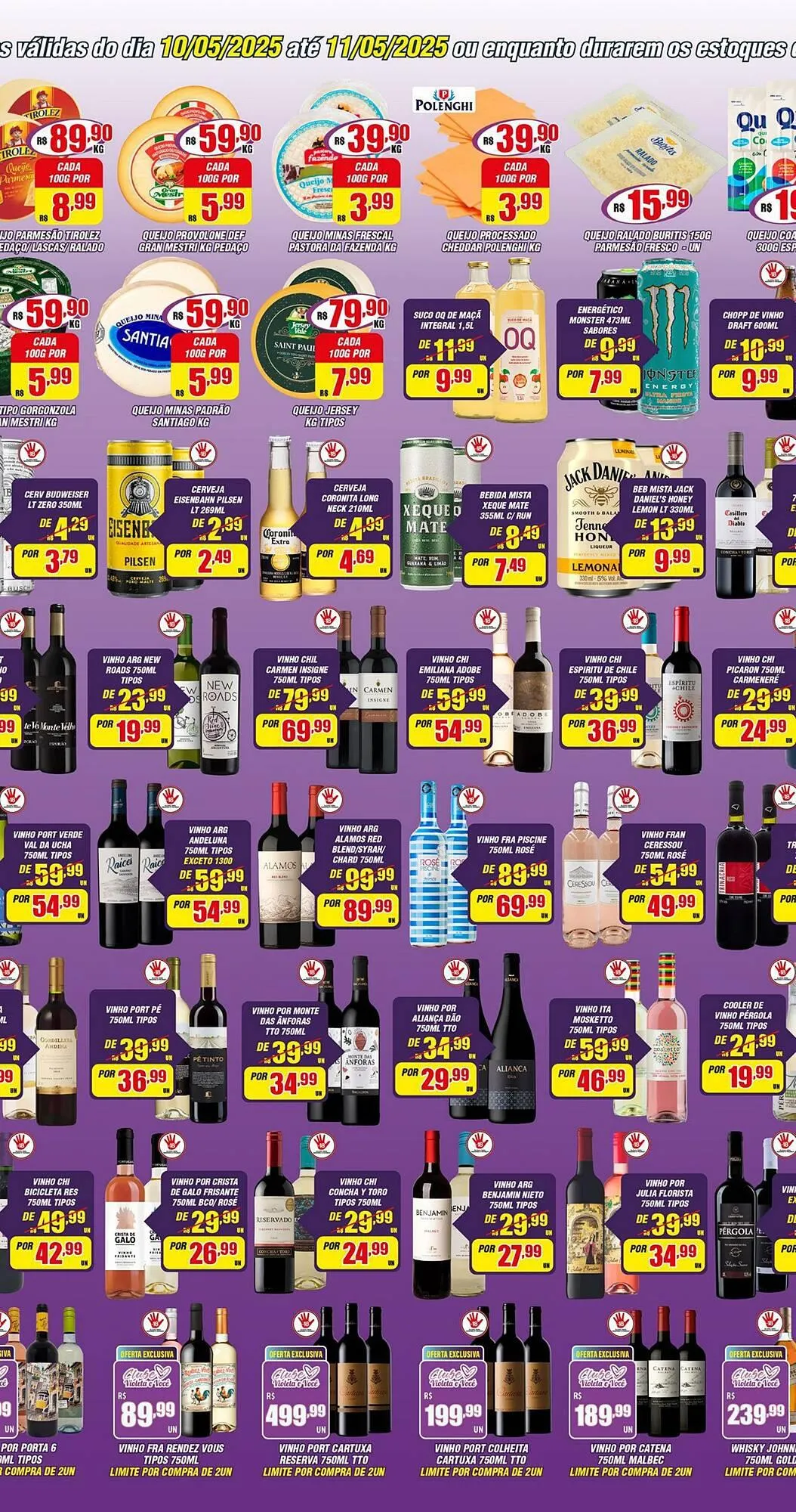 Encarte de Catálogo Violeta Supermercados 9 de maio até 11 de maio 2025 - Pagina 3