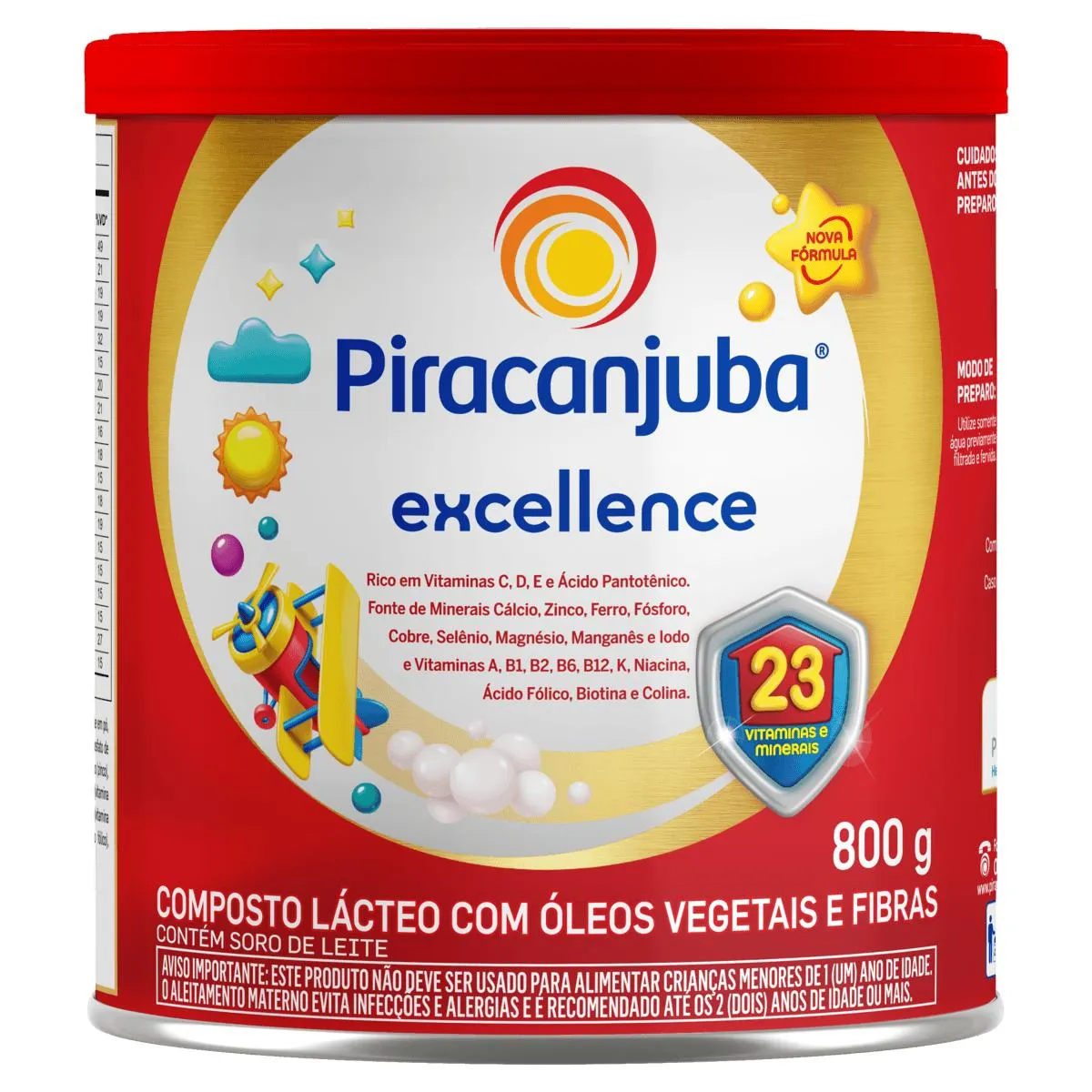 Composto Lácteo Piracanjuba excellence Lata 800g
