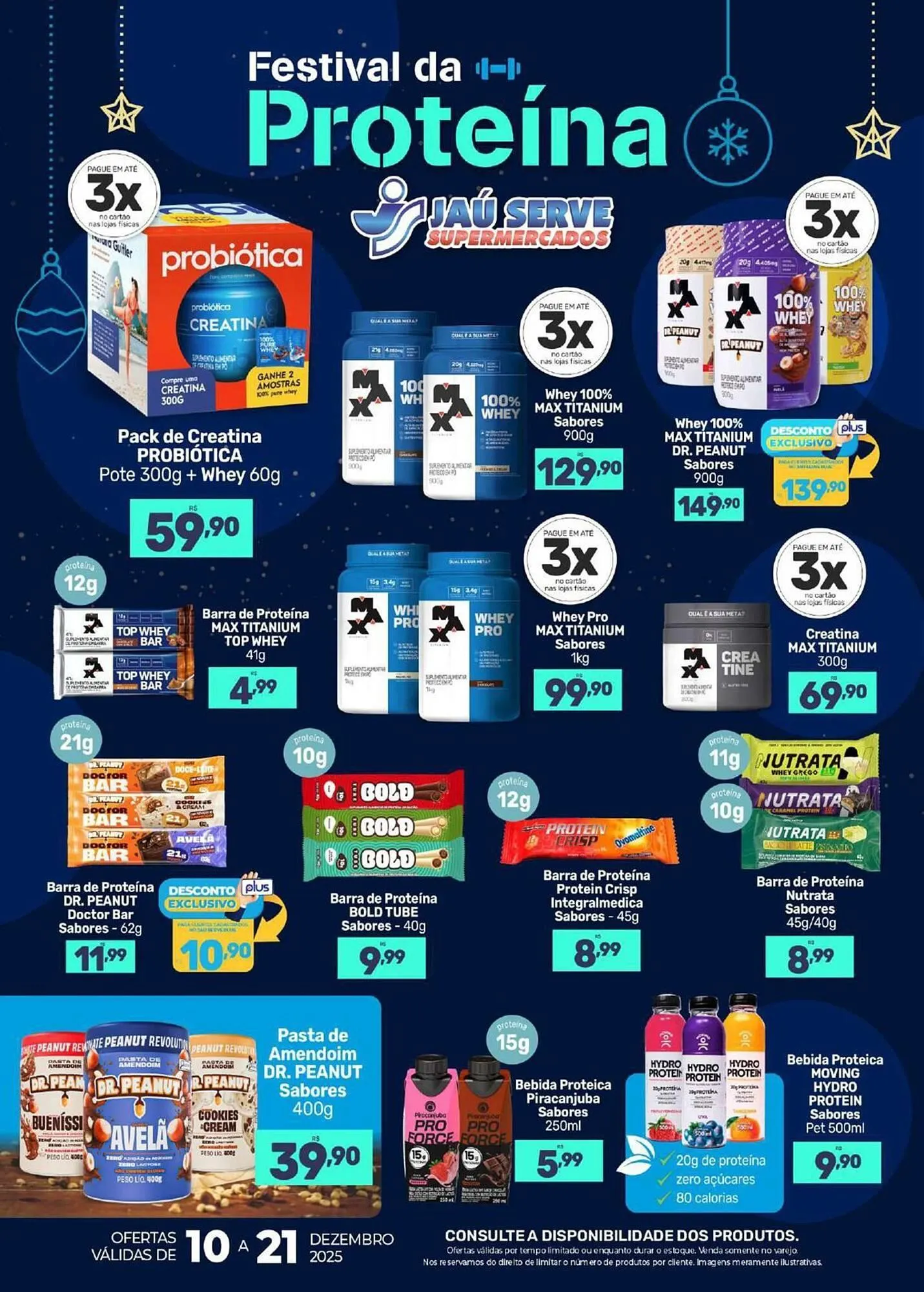 Encarte de Catálogo Supermercados Jau Serve 10 de dezembro até 21 de dezembro 2025 - Pagina 1