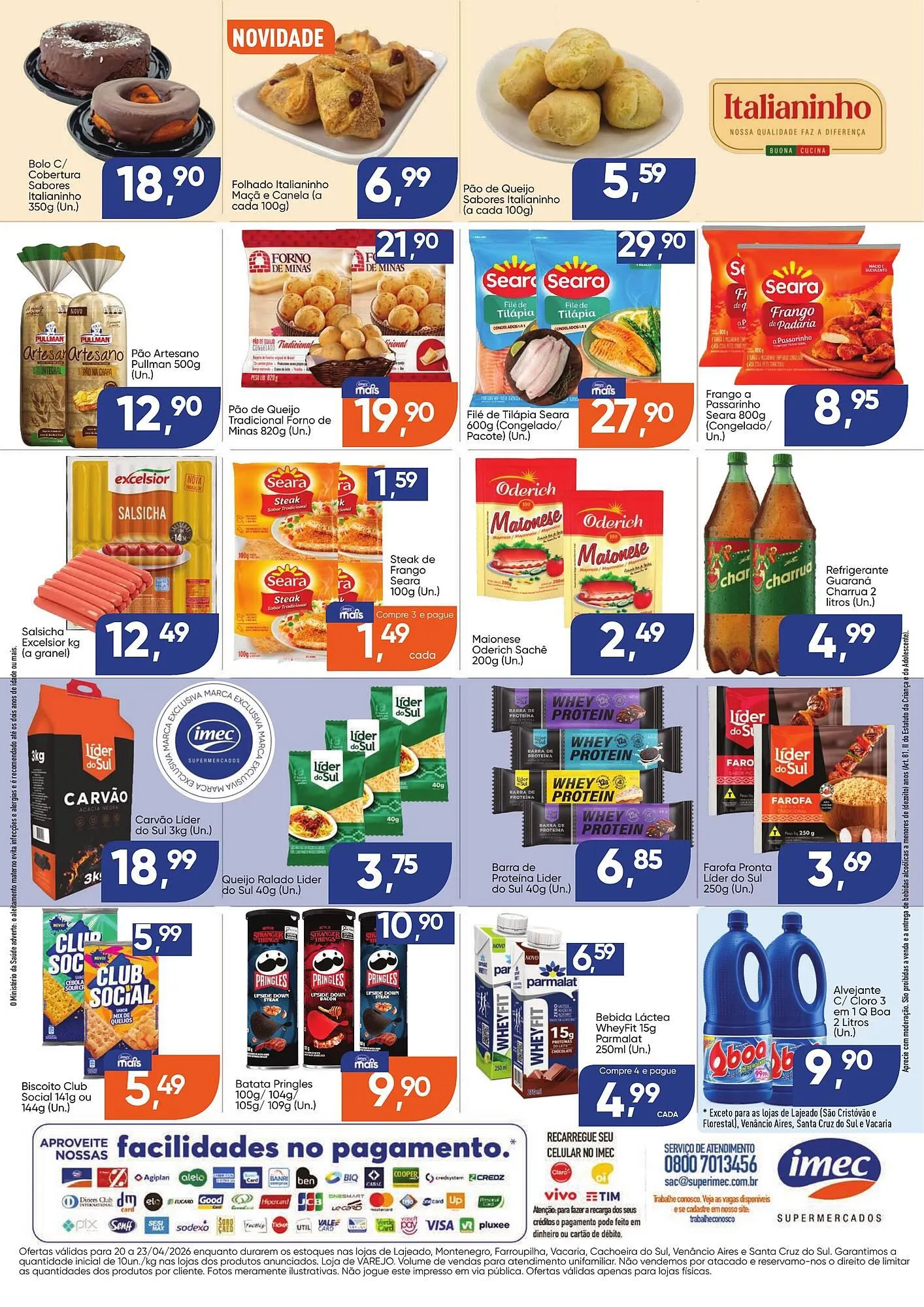 Encarte de Catálogo Imec Supermercados 20 de abril até 23 de abril 2026 - Pagina 2