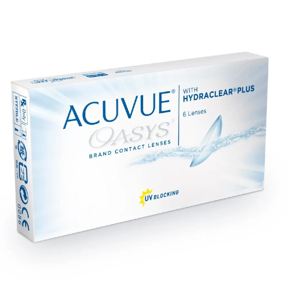 Lentes de contato Acuvue Oasys com Hidraclear Plus