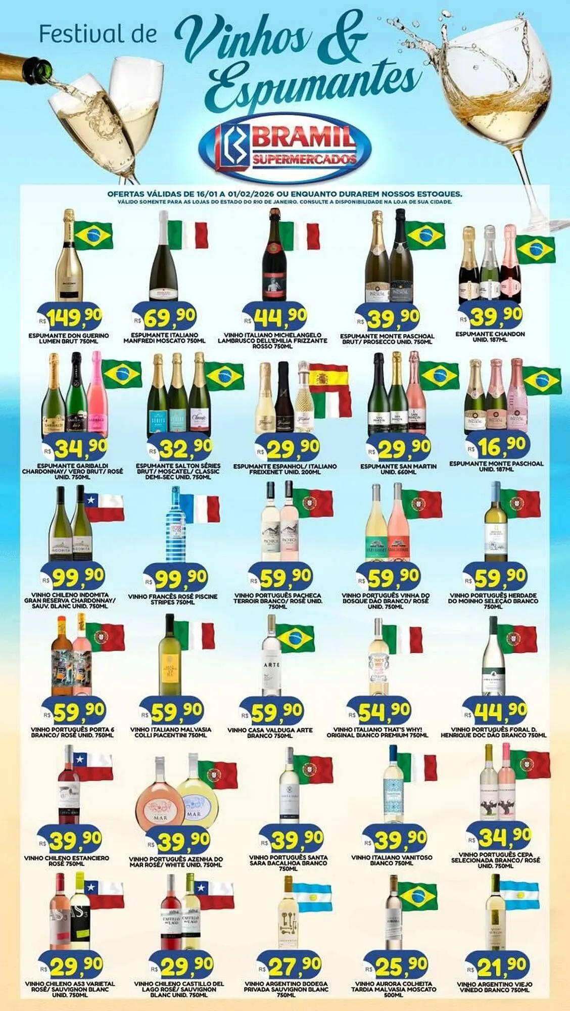 Encarte de Encarte Bramil Supermercados 16 de janeiro até 1 de fevereiro 2026 - Pagina 1
