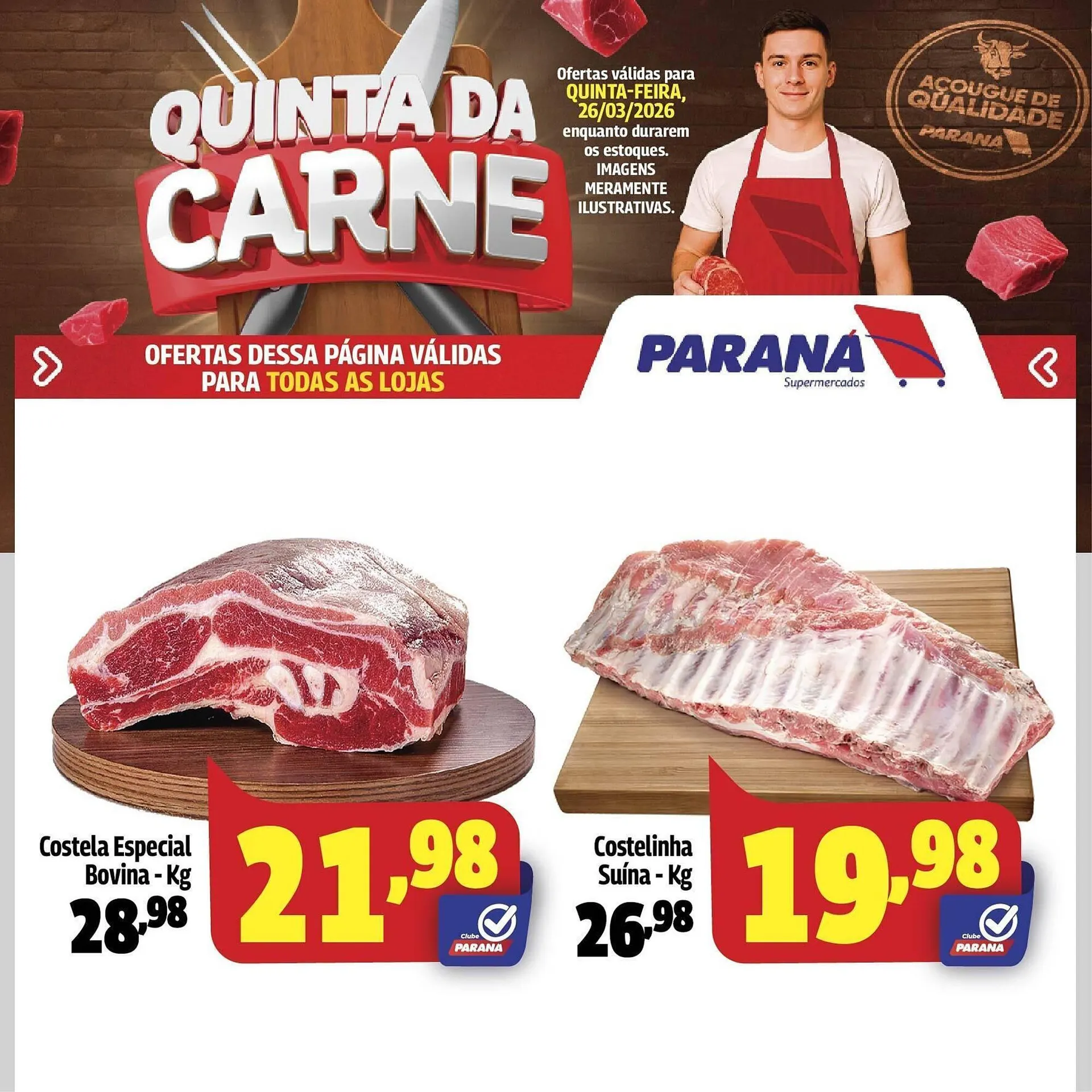 Encarte de Folheto Supermercado Paraná 26 de março até 26 de março 2026 - Pagina 1