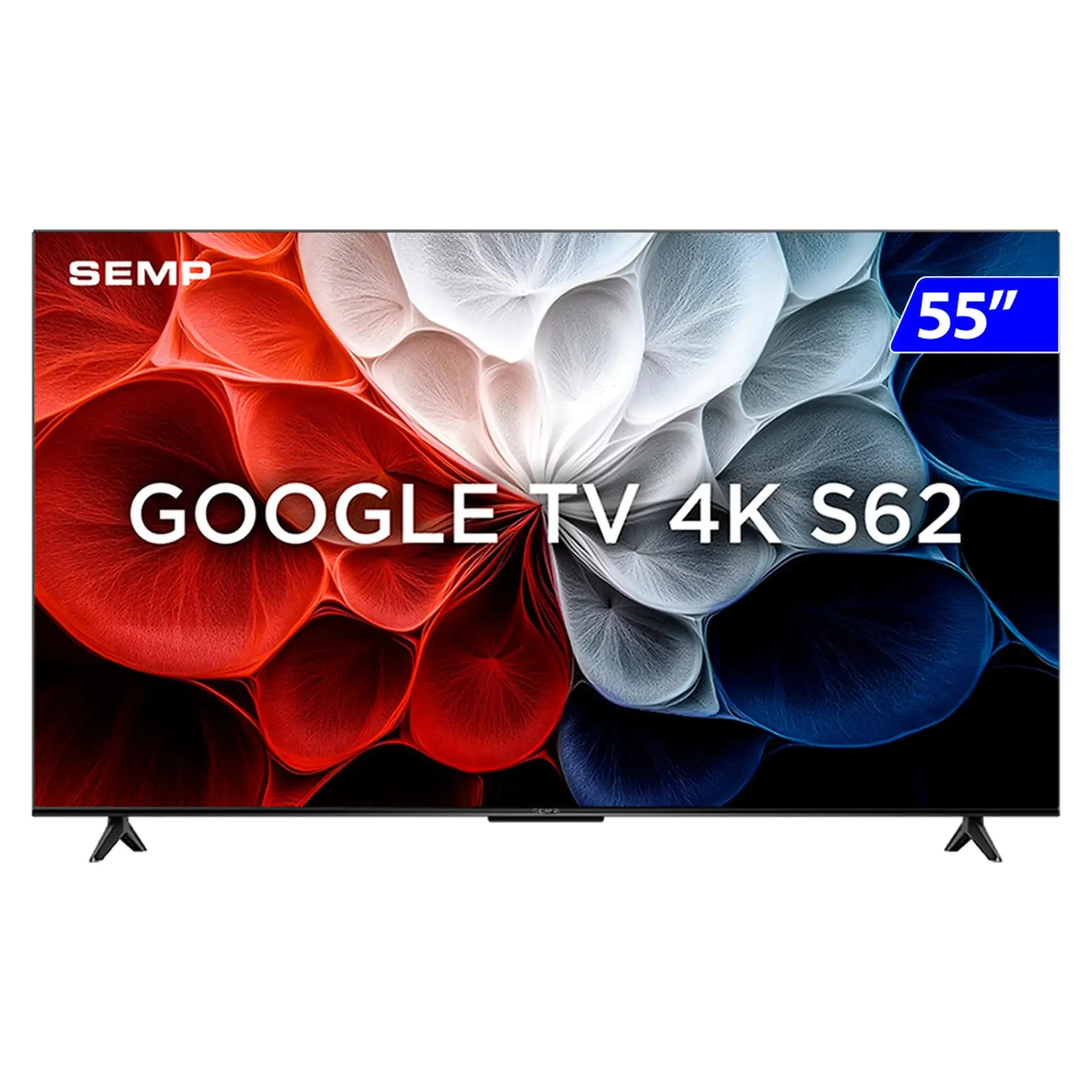 Smart TV Semp TCL LED 55" 4K Wi-Fi Android TV HDR 55S62