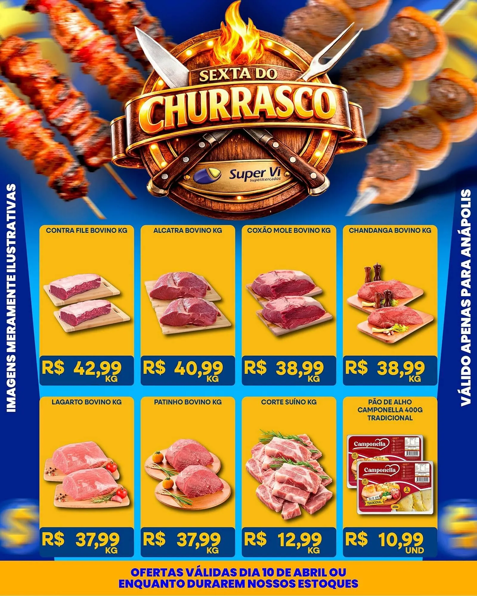 Encarte de Catálogo Super Vi Supermercados 10 de abril até 12 de abril 2026 - Pagina 1