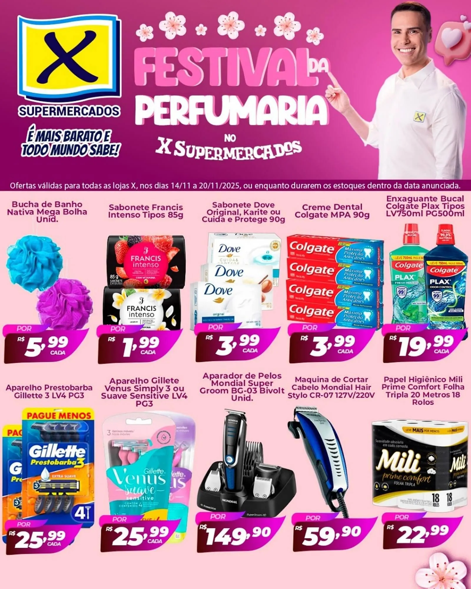 Encarte de Folheto X Supermercados 14 de novembro até 20 de novembro 2025 - Pagina 1