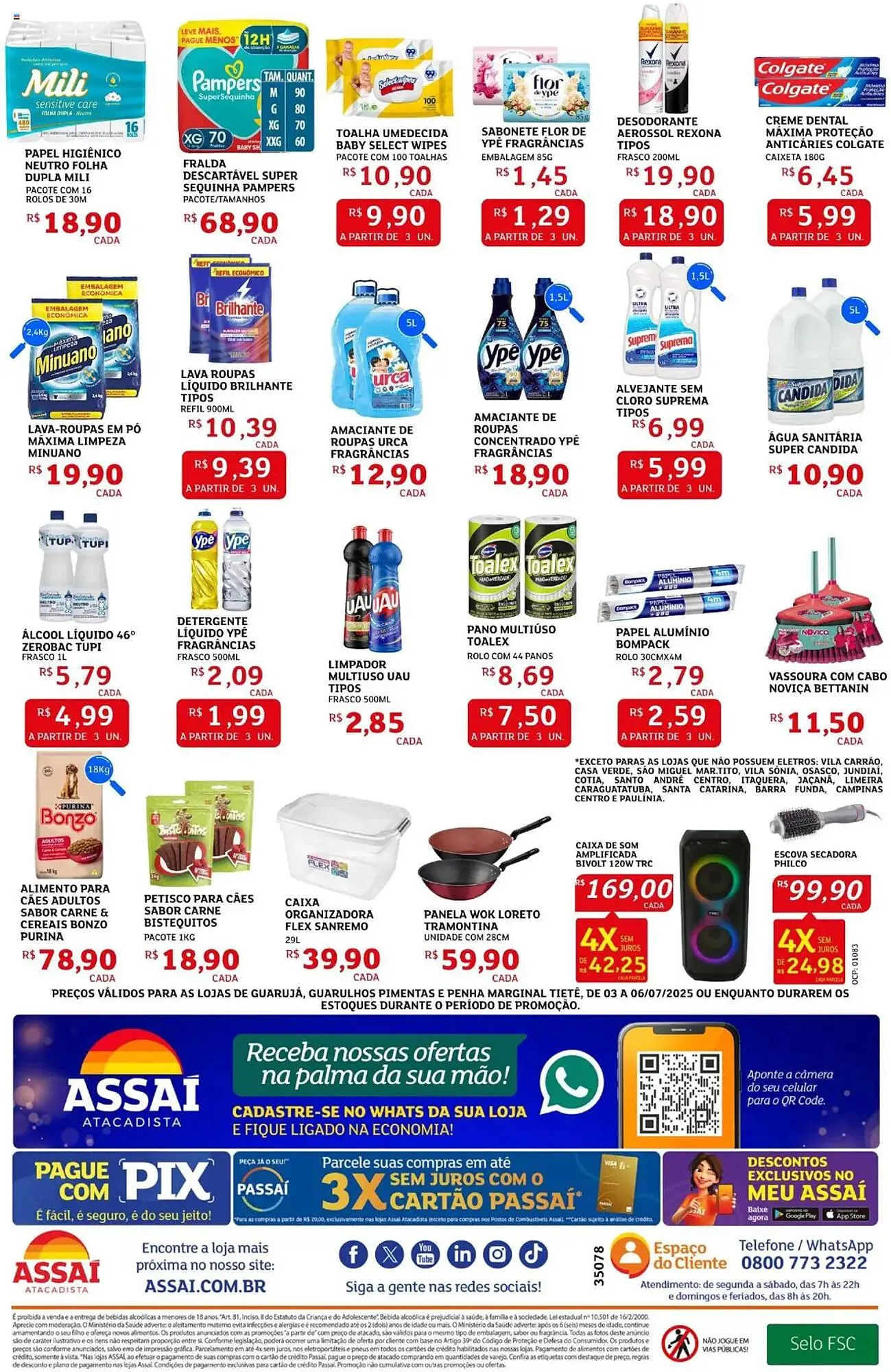 Encarte de Catálogo Assaí Atacadista 3 de julho até 6 de julho 2025 - Pagina 4