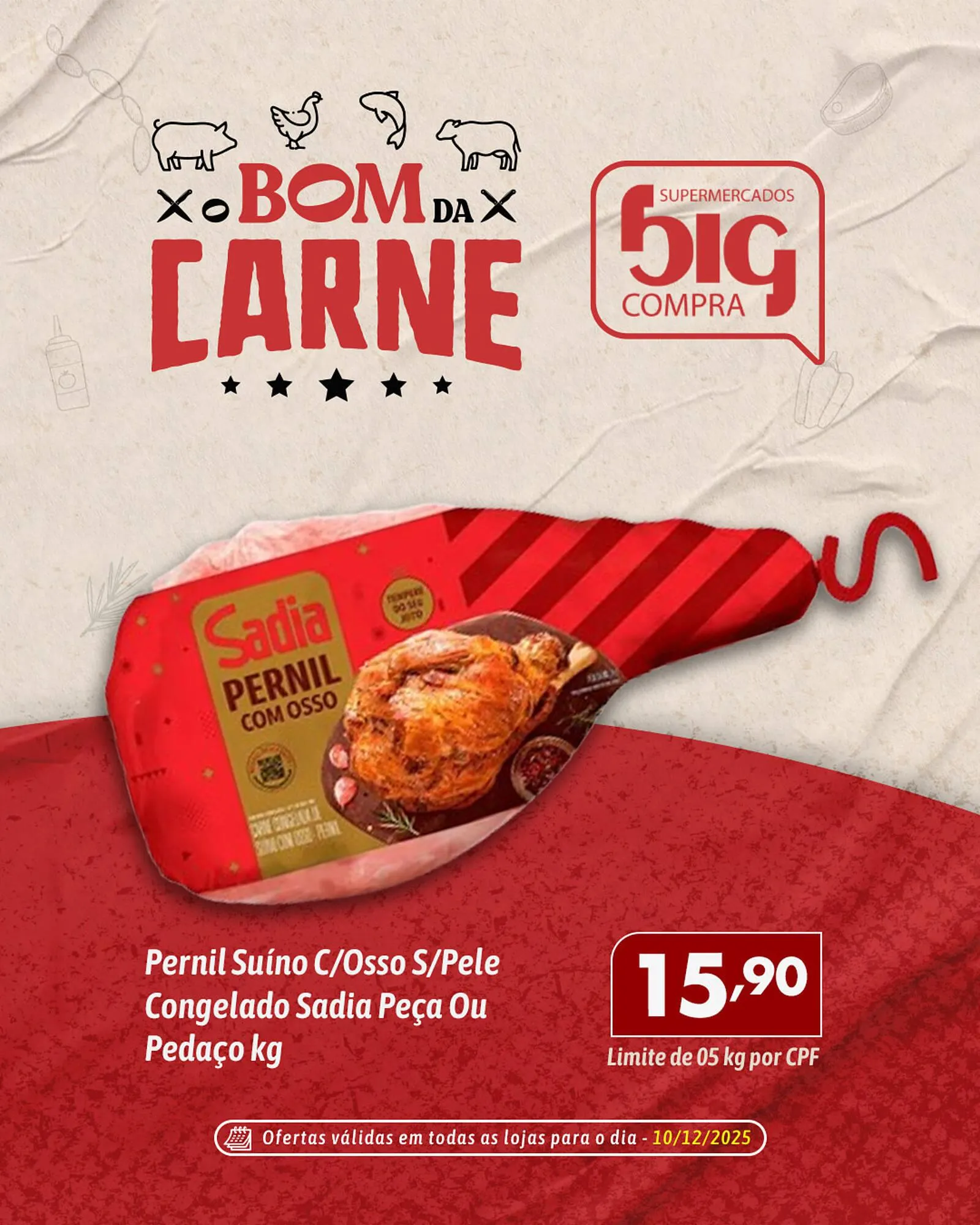 Encarte de Catálogo Supermercados Big Compra 10 de dezembro até 10 de dezembro 2025 - Pagina 2
