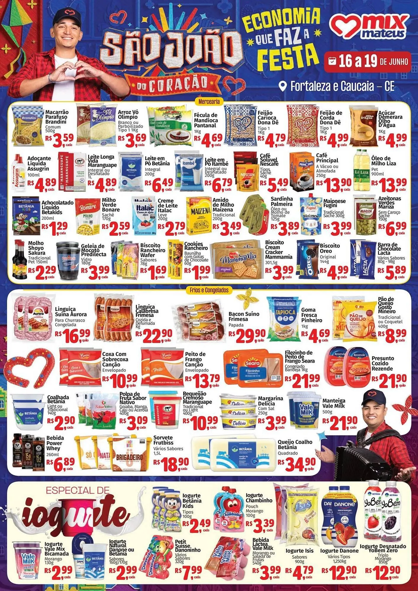 Encarte de Catálogo Supermercados Mateus 16 de junho até 19 de junho 2025 - Pagina 1