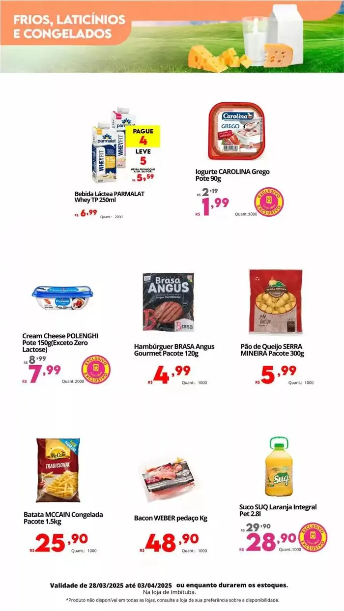 Encarte de Encarte Semanal - F01 (28/03 a 03/04). 28 de março até 3 de abril 2025 - Pagina 5