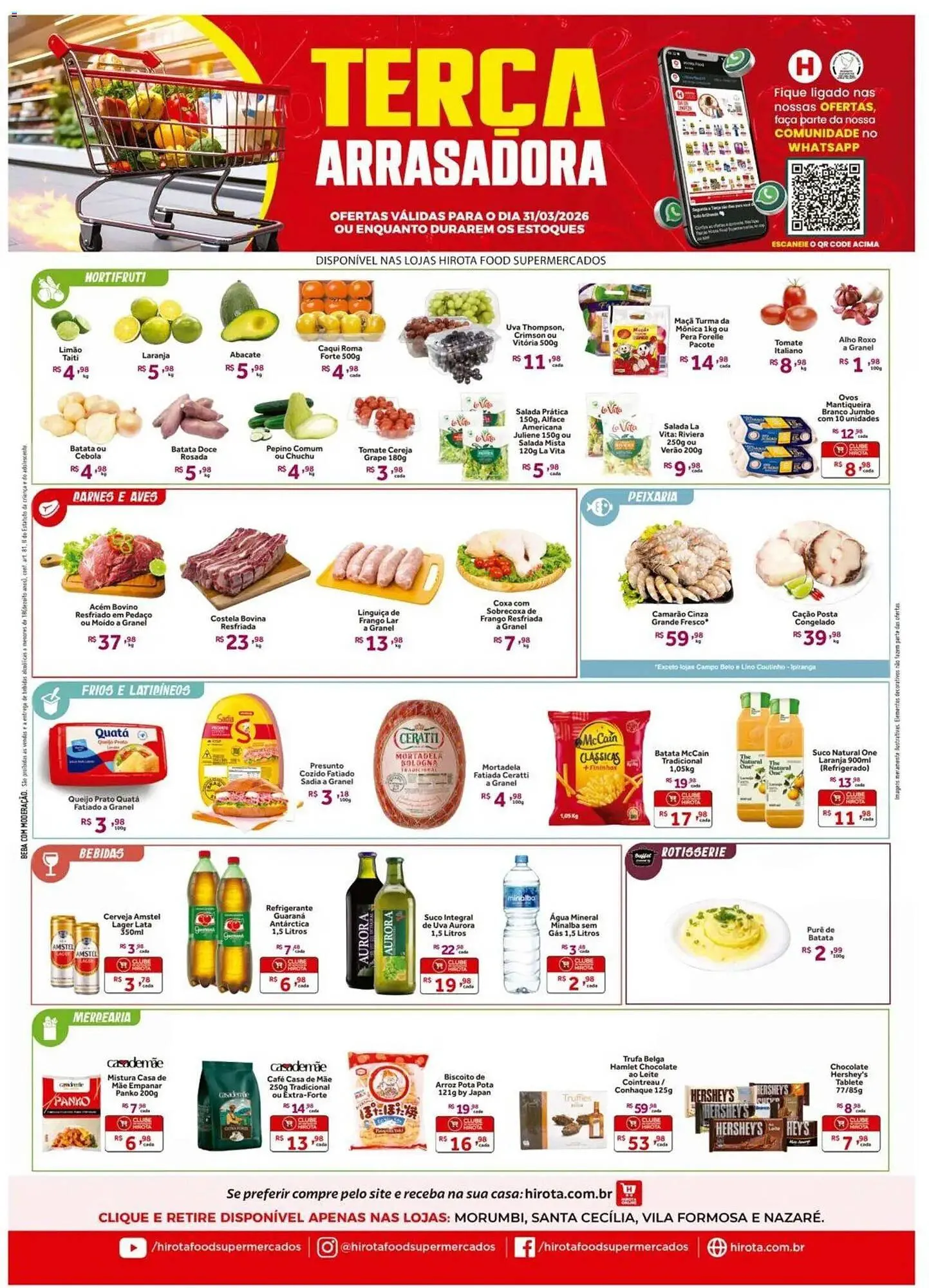 Encarte de Catálogo Hirota Food Supermercado 31 de março até 1 de abril 2026 - Pagina 1