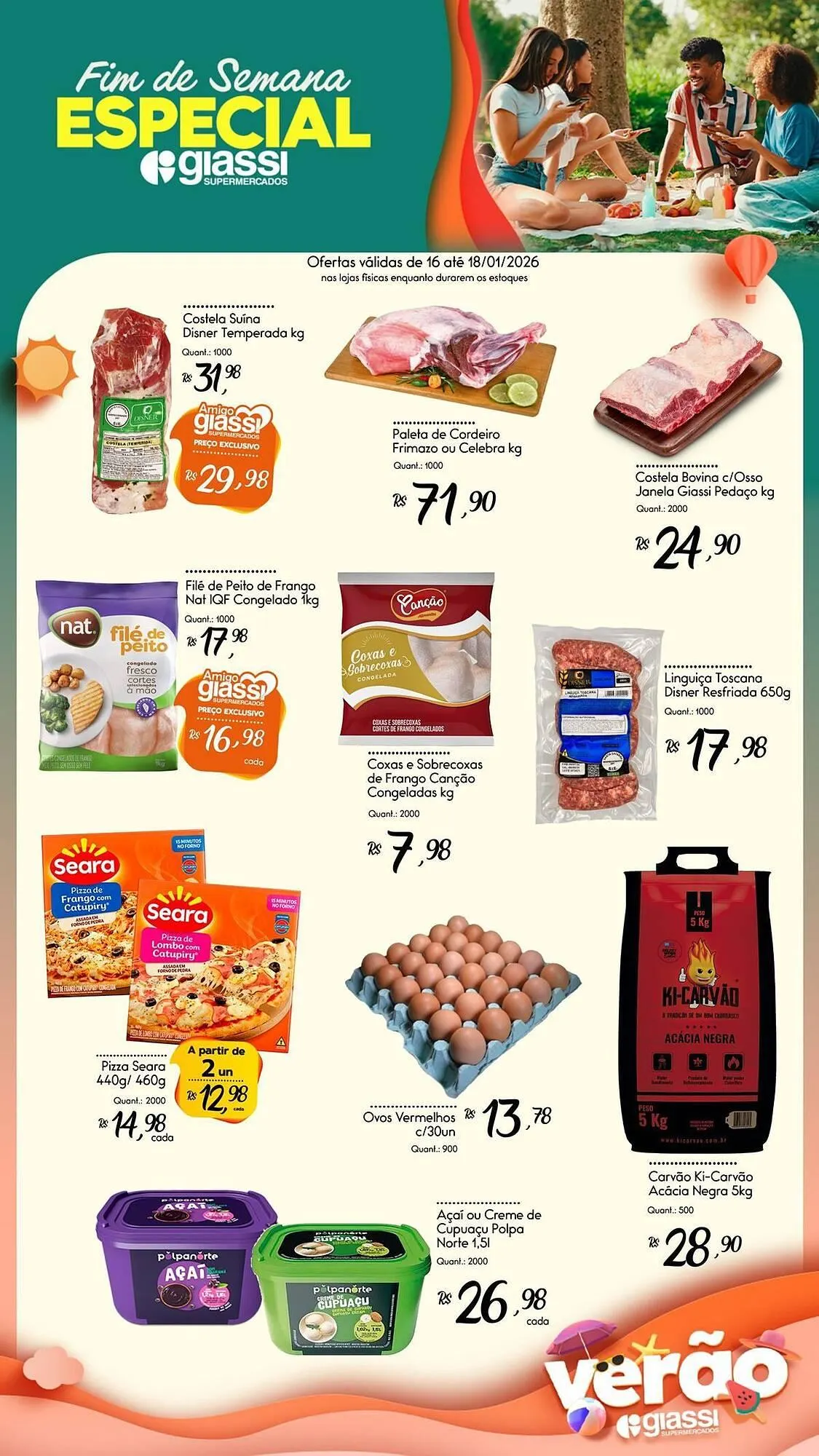 Encarte de Encarte Giassi Supermercados 16 de janeiro até 18 de janeiro 2026 - Pagina 2