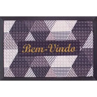 Tapete antiderrapante 59x39cm Fenice triângulo 300722684 Colorful PT 1 UN