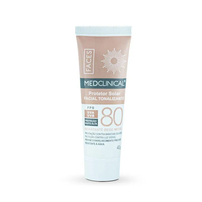 Protetor Facial Medclinical Tonalizante FPS80 40g