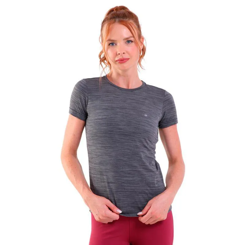 Camiseta Feminina Manga Longa UV 50+ Luna Cinza Chumbo