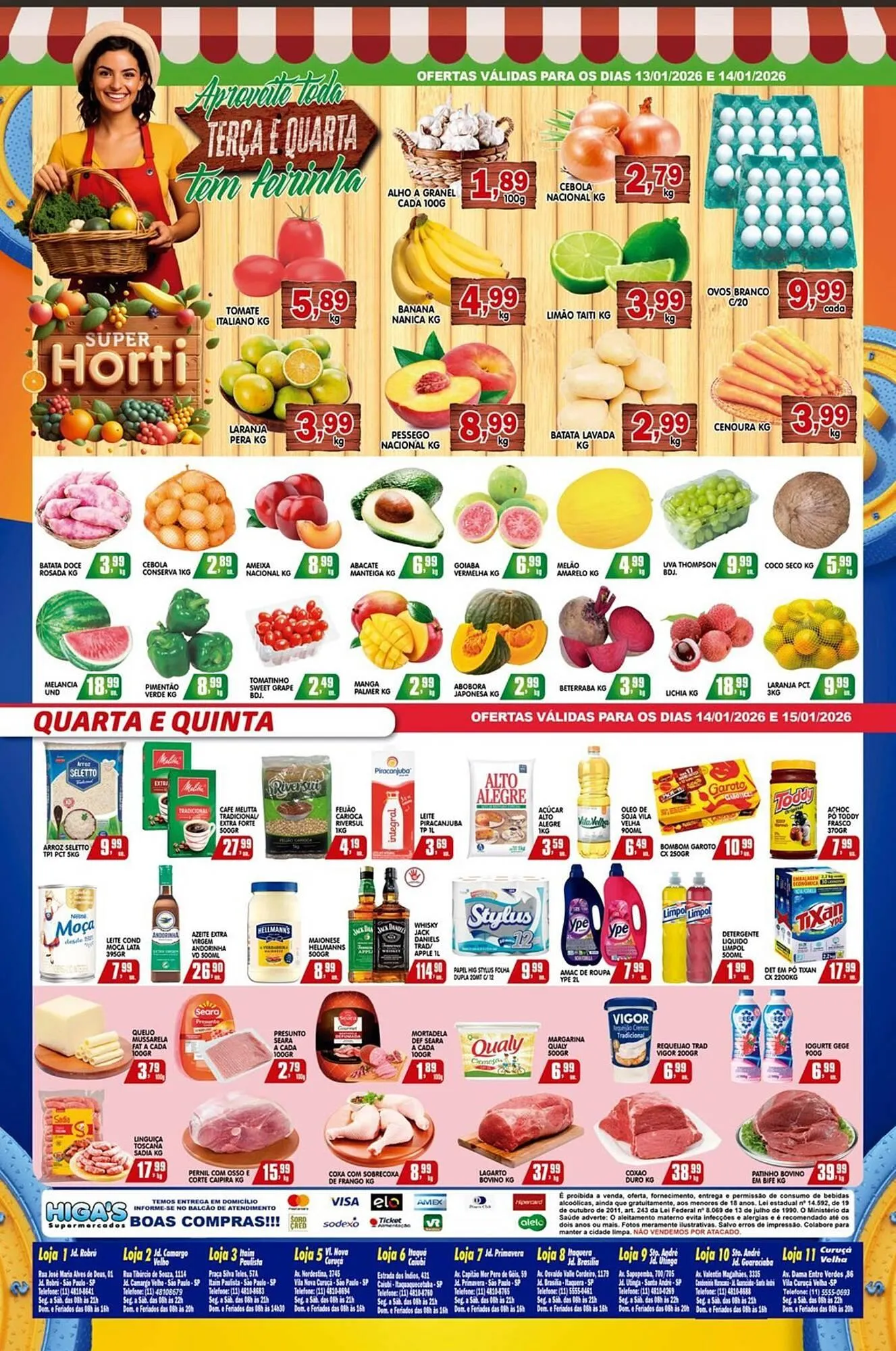 Encarte de Folheto Higa's Supermercado 14 de janeiro até 20 de janeiro 2026 - Pagina 3