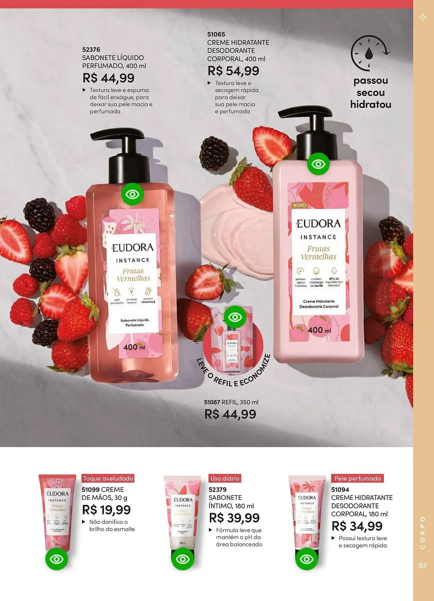 Encarte de Catálogo Eudora 23 de abril até 30 de junho 2025 - Pagina 89