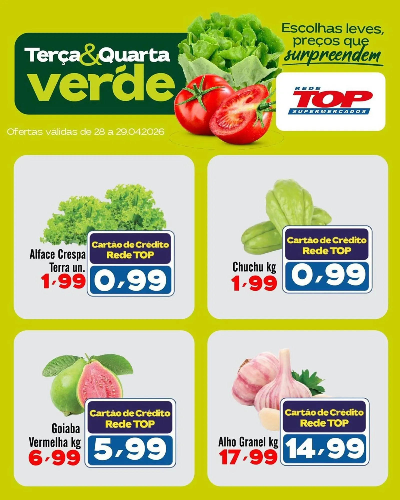 Encarte de Encarte Rede Top 28 de abril até 29 de abril 2026 - Pagina 1