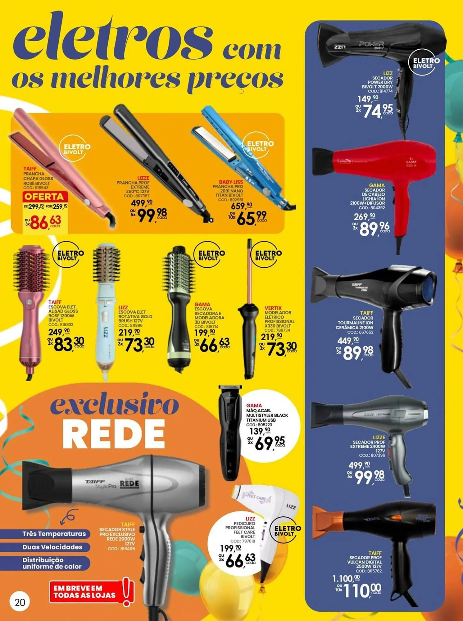 Encarte de Catálogo Lojas Rede 1 de julho até 3 de agosto 2025 - Pagina 20
