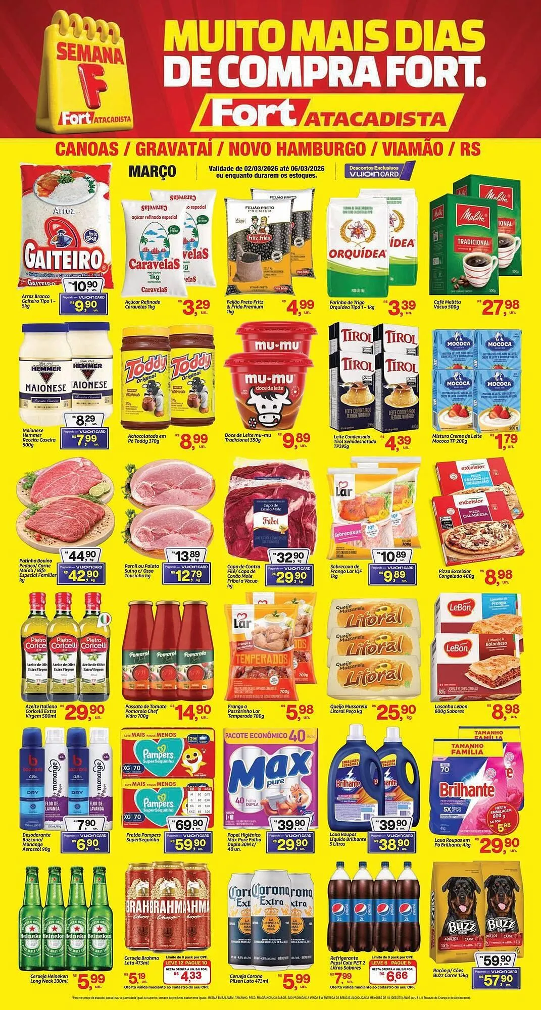 Encarte de Tabloide Fort Atacadista 2 de março até 6 de março 2026 - Pagina 1