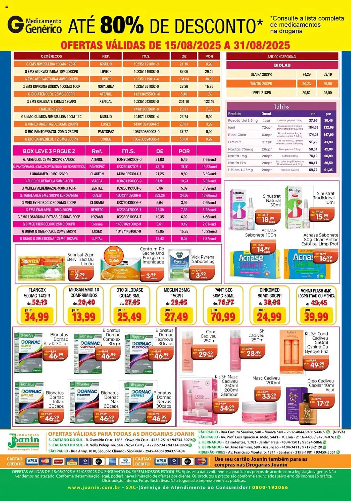 Encarte de Catálogo Supermercados Joanin 15 de agosto até 31 de agosto 2025 - Pagina 2