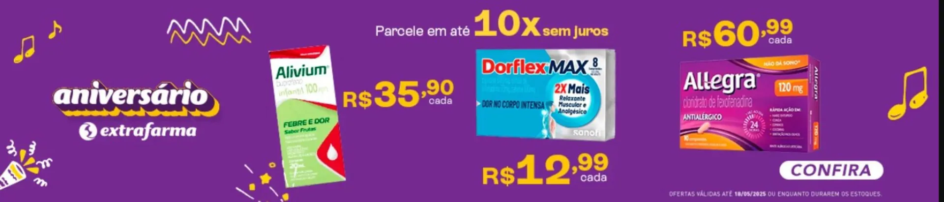Encarte de Catálogo Extrafarma 12 de maio até 18 de maio 2025 - Pagina 5