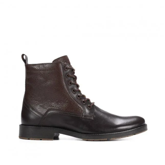 Bota Coturno Masculino Marrom Couro