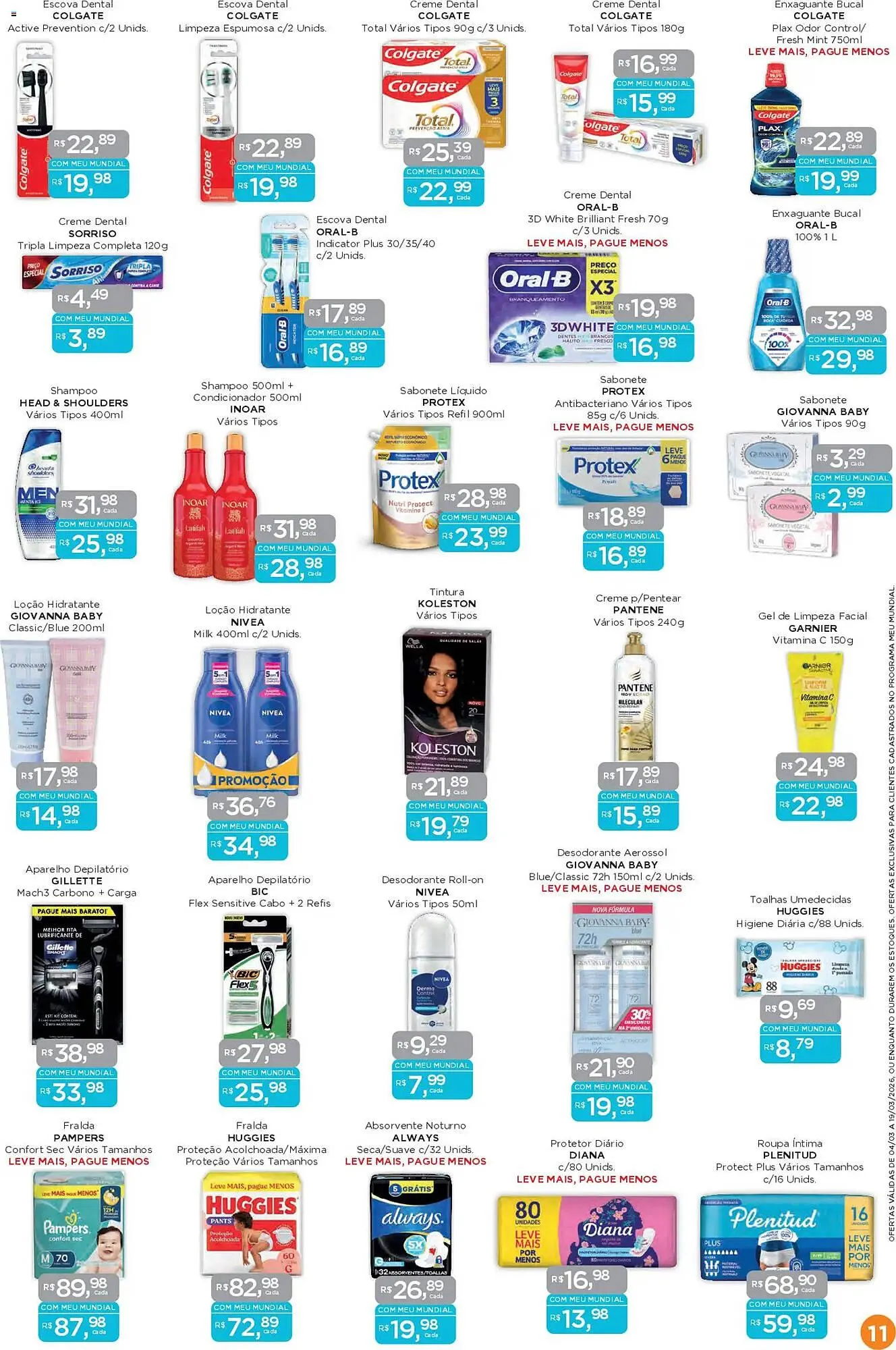 Encarte de Encarte Supermercados Mundial 4 de março até 19 de março 2026 - Pagina 11