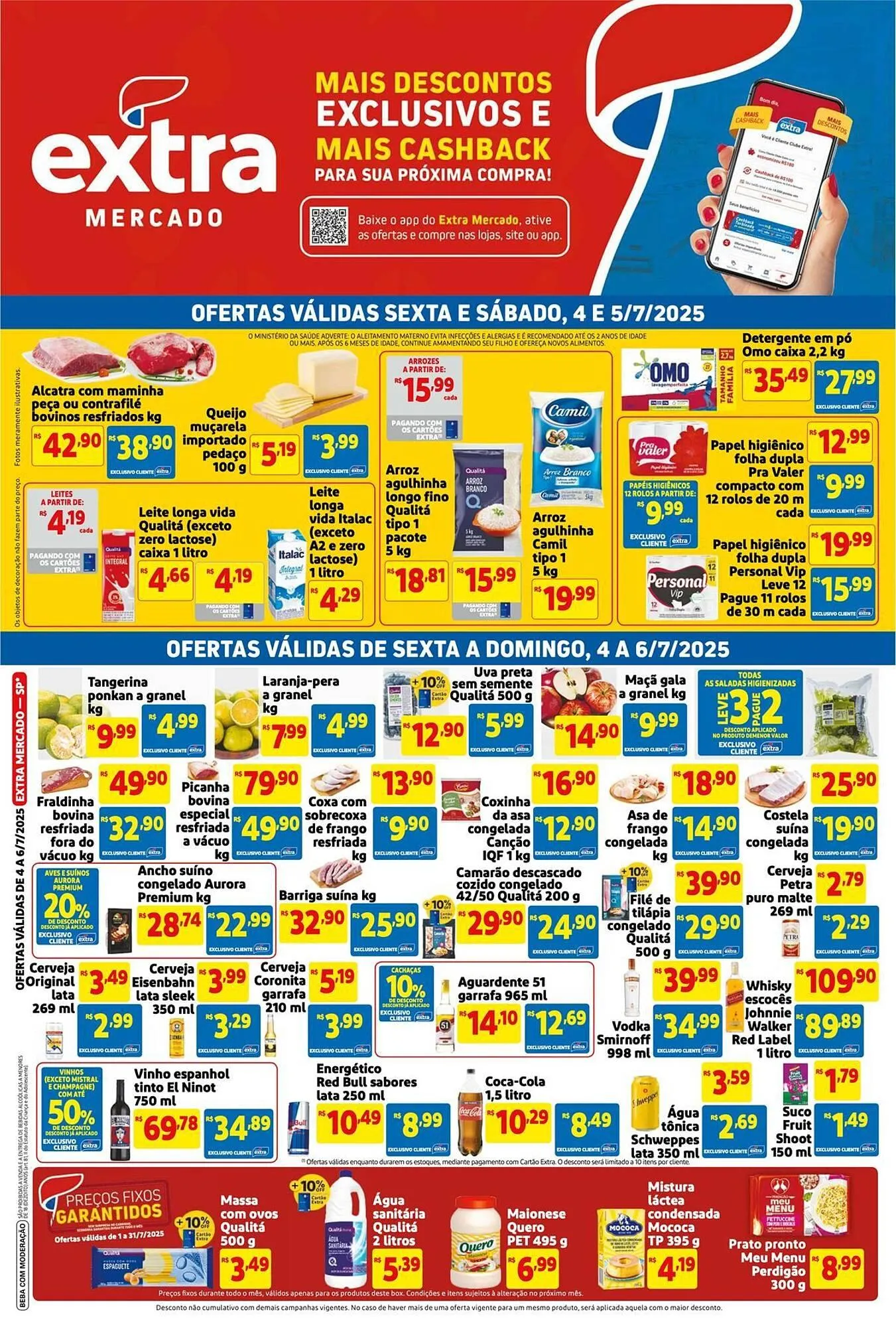Encarte de Catálogo Extra 4 de julho até 6 de julho 2025 - Pagina 1