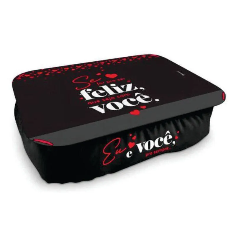 Almofada Bandeja Eu E Você Pra Sempre 11x29x4cm - Brasfoot