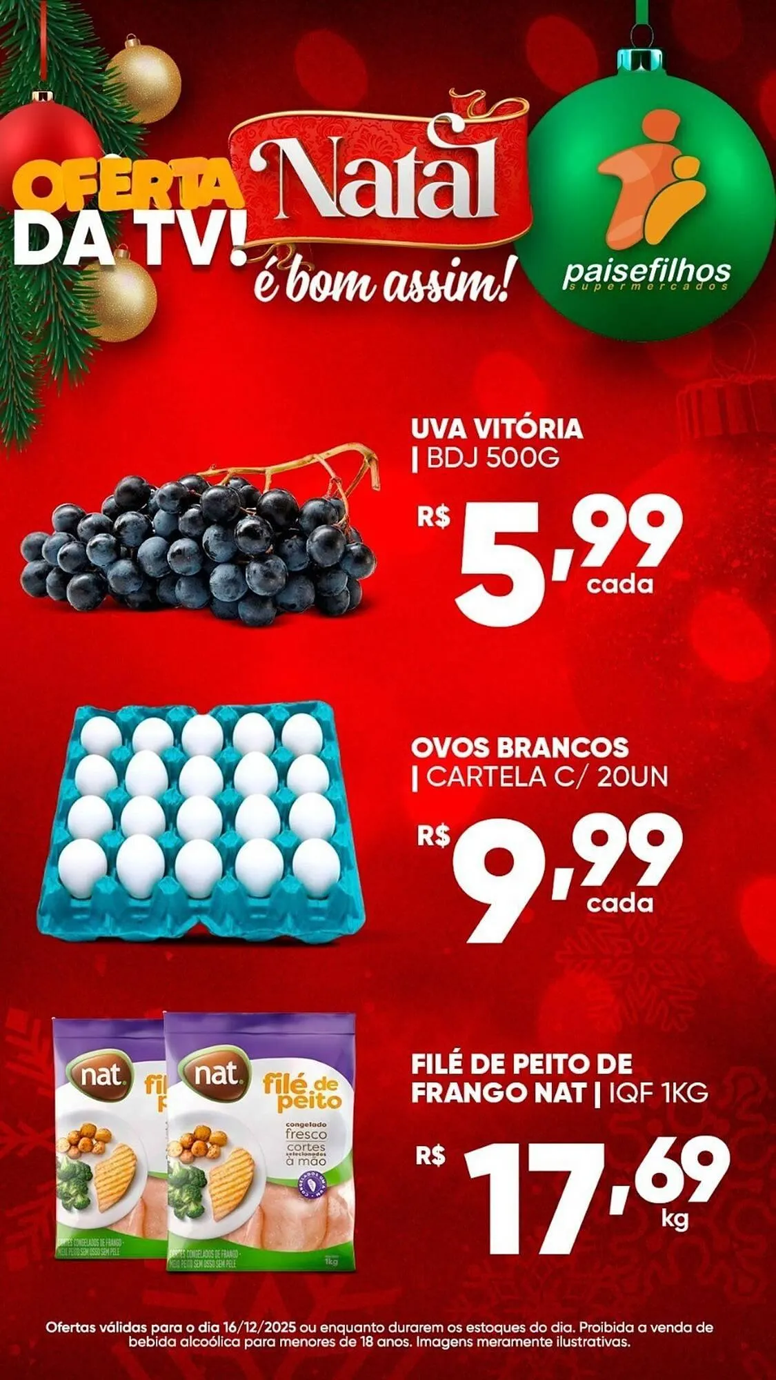 Encarte de Catálogo Pais e Filhos Supermercados 16 de dezembro até 17 de dezembro 2025 - Pagina 2