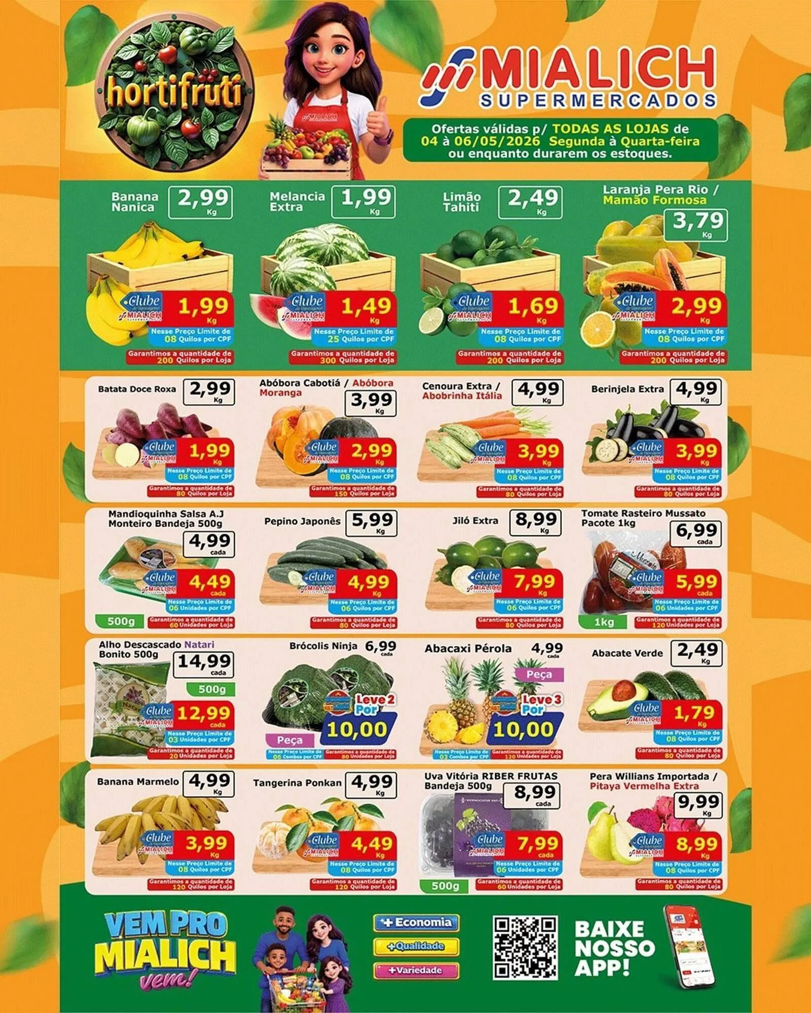 Encarte de Catálogo Mialich Supermercados 4 de maio até 6 de maio 2026 - Pagina 4