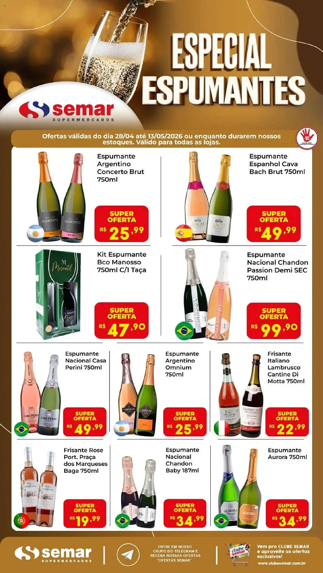 Encarte de Folheto Semar Supermercado 28 de abril até 13 de maio 2026 - Pagina 1