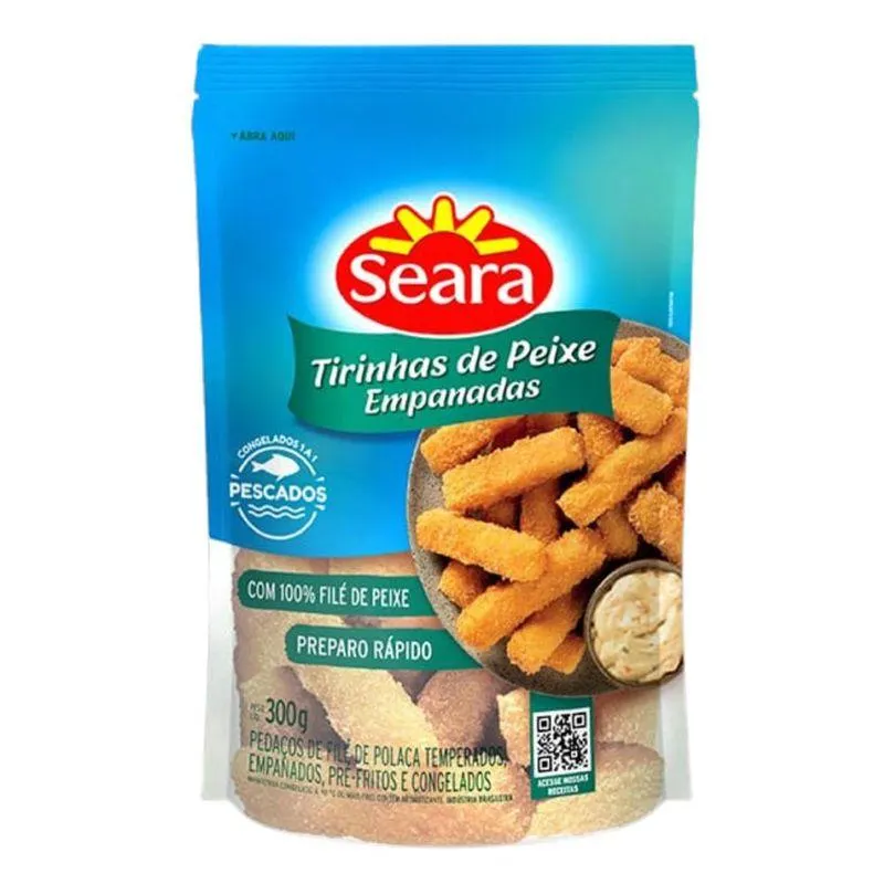 Tirinhas De Peixe Polaca Empanadas Seara 300g