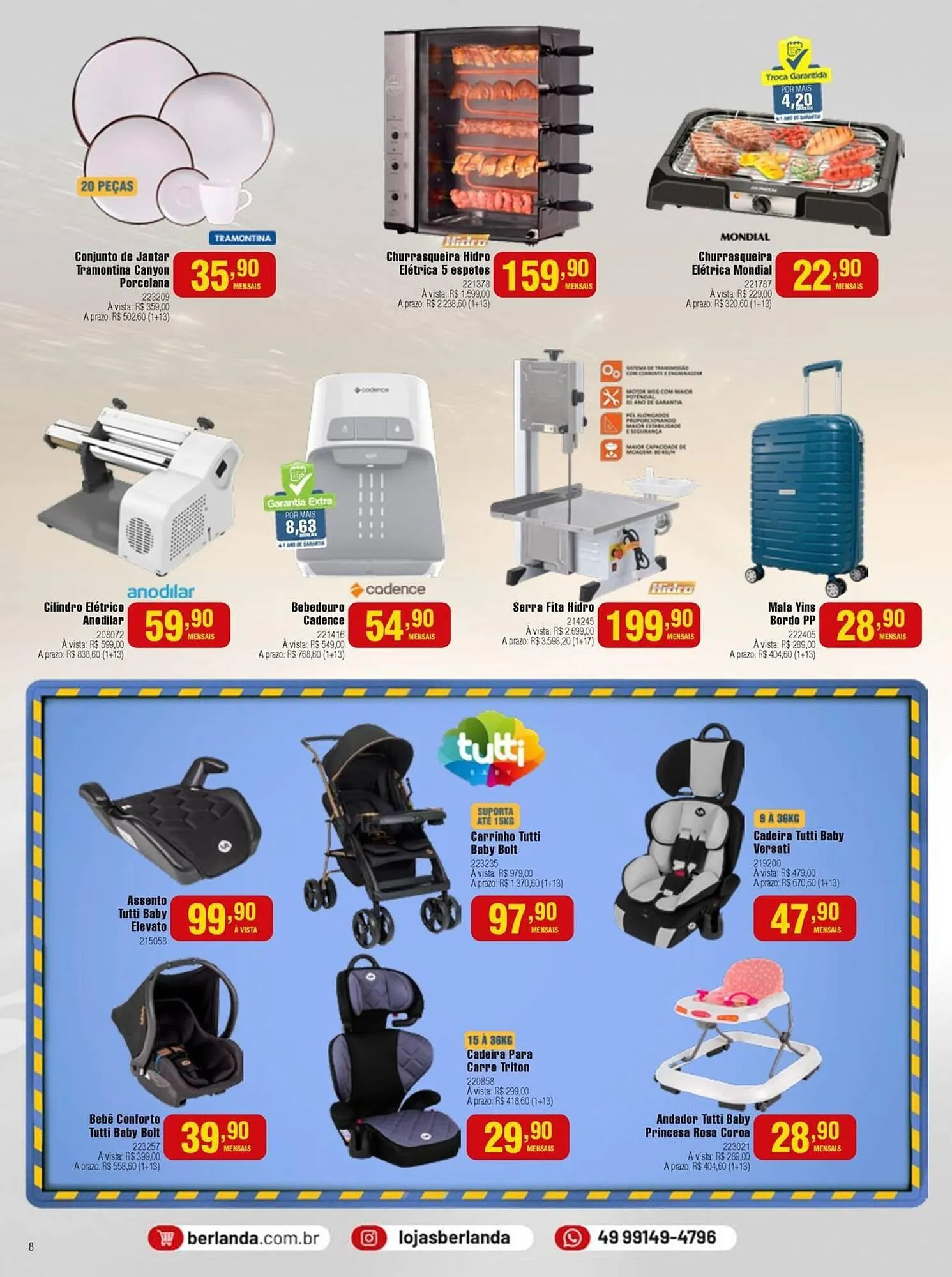 Encarte de Catálogo Berlanda 1 de abril até 26 de abril 2026 - Pagina 8