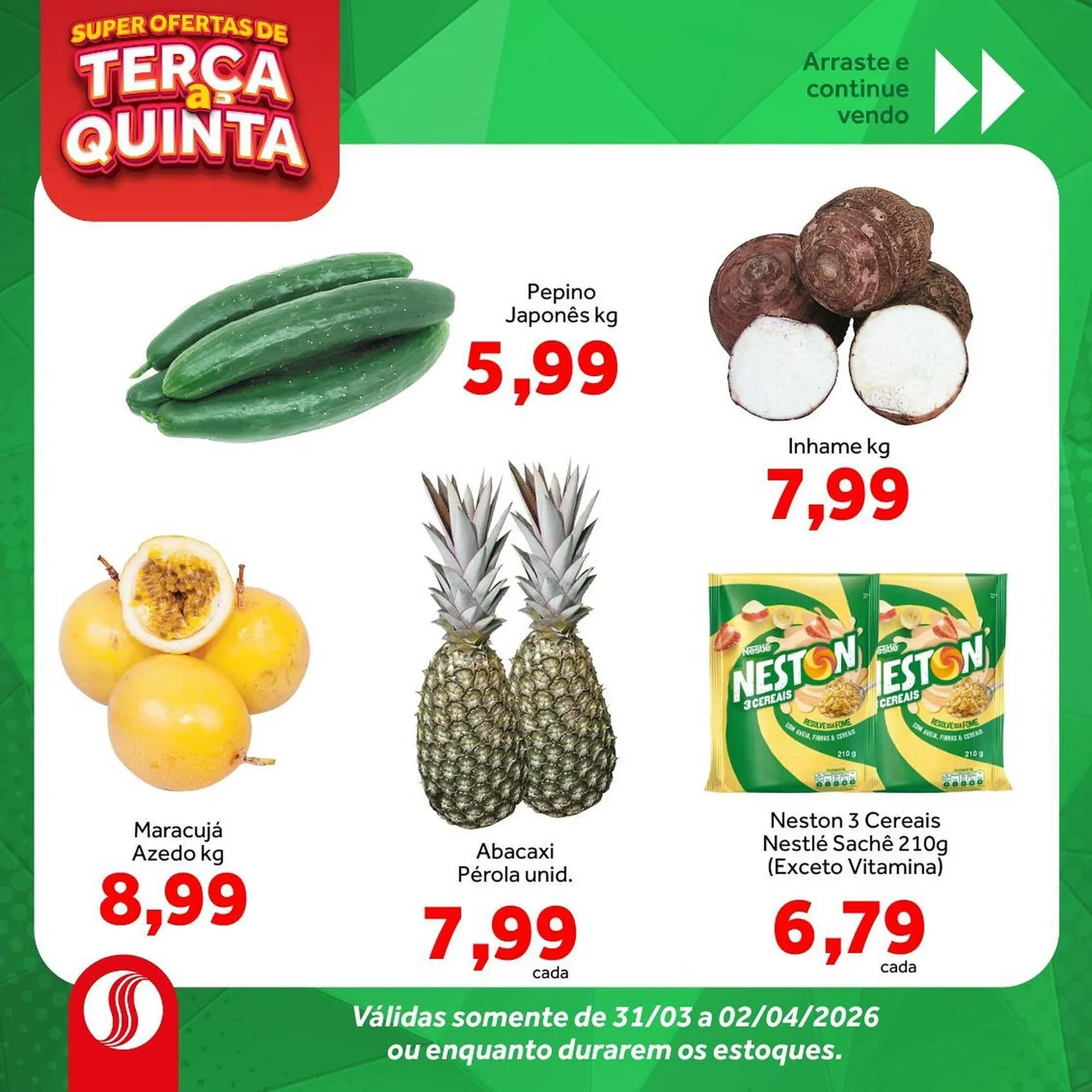 Encarte de Folheto Shibata Supermercados 31 de março até 2 de abril 2026 - Pagina 3