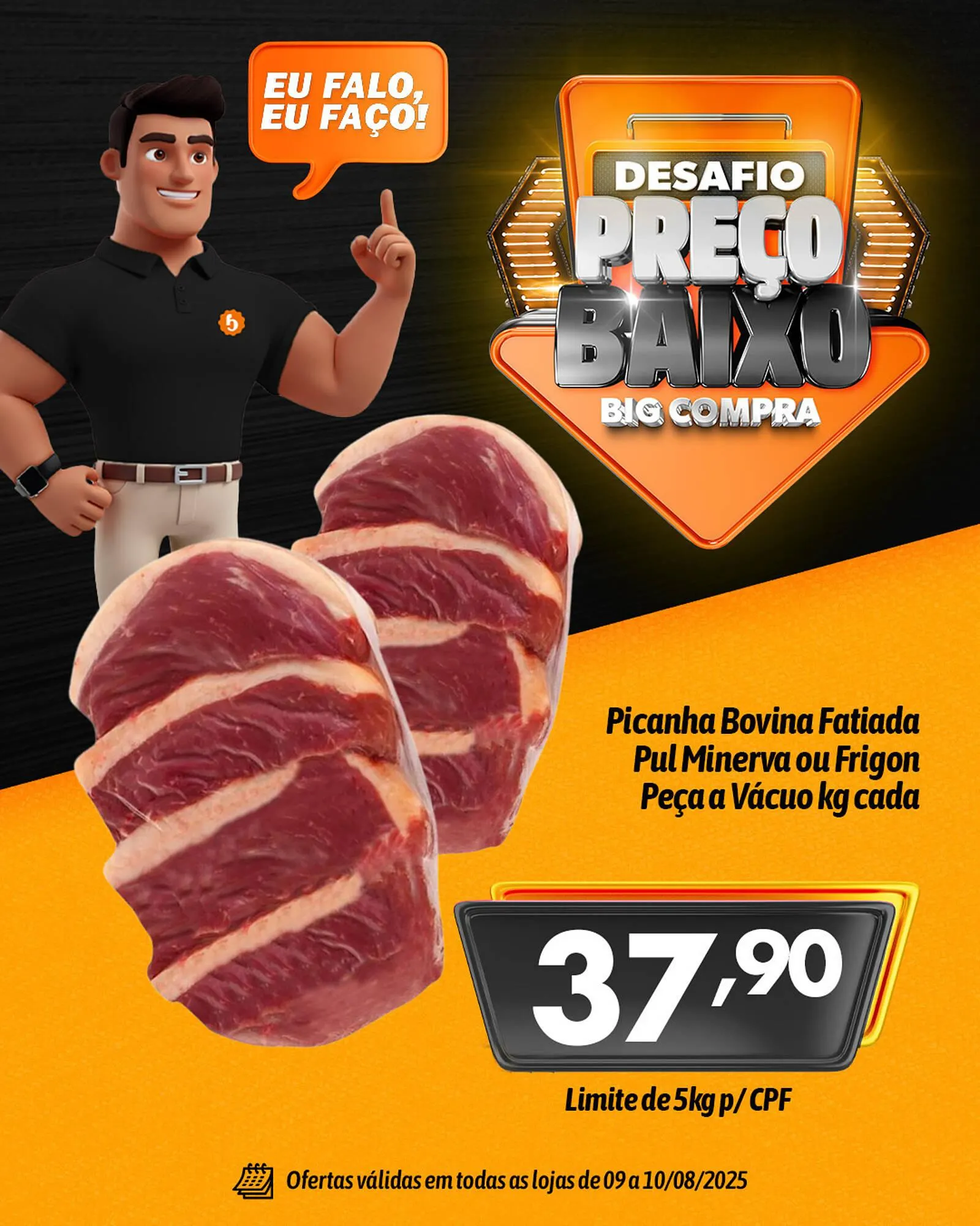 Encarte de Catálogo Supermercados Big Compra 9 de agosto até 10 de agosto 2025 - Pagina 2