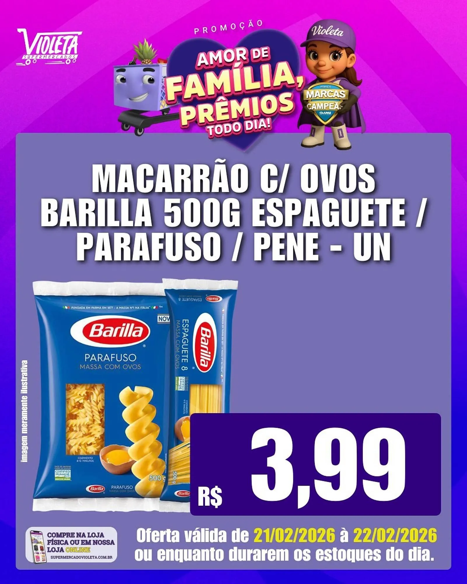 Encarte de Catálogo Violeta Supermercados 21 de fevereiro até 22 de fevereiro 2026 - Pagina 4