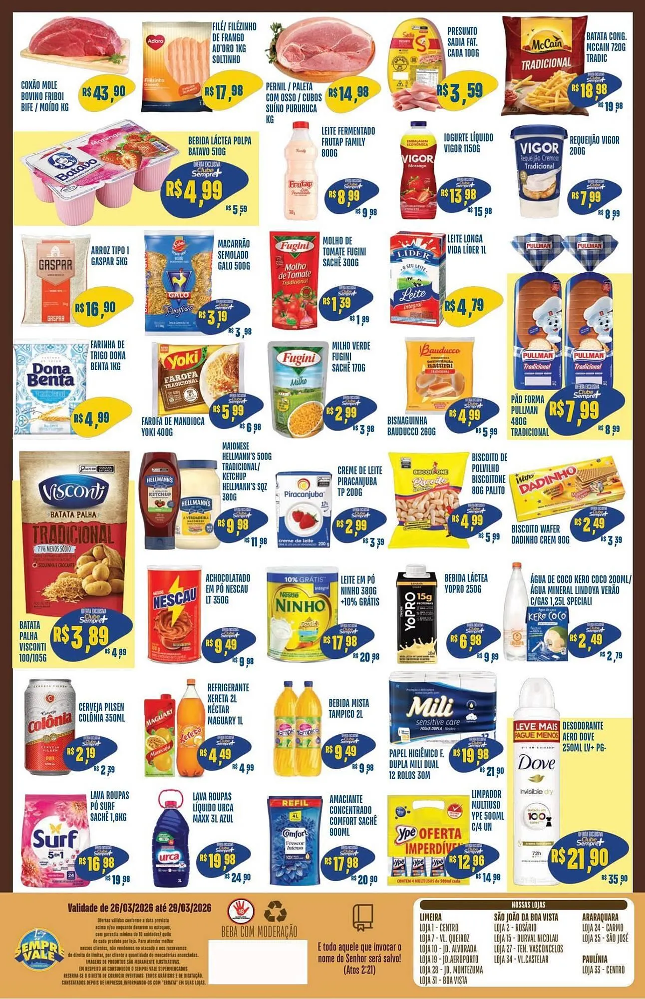 Encarte de Catálogo Sempre Vale Supermercados 26 de março até 29 de março 2026 - Pagina 2