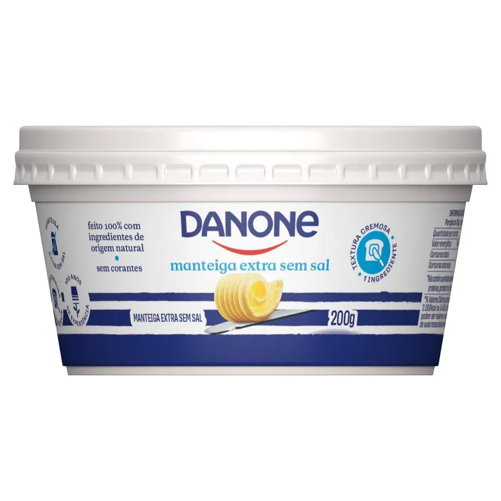 Manteiga Danone Pote Sem Sal 200g