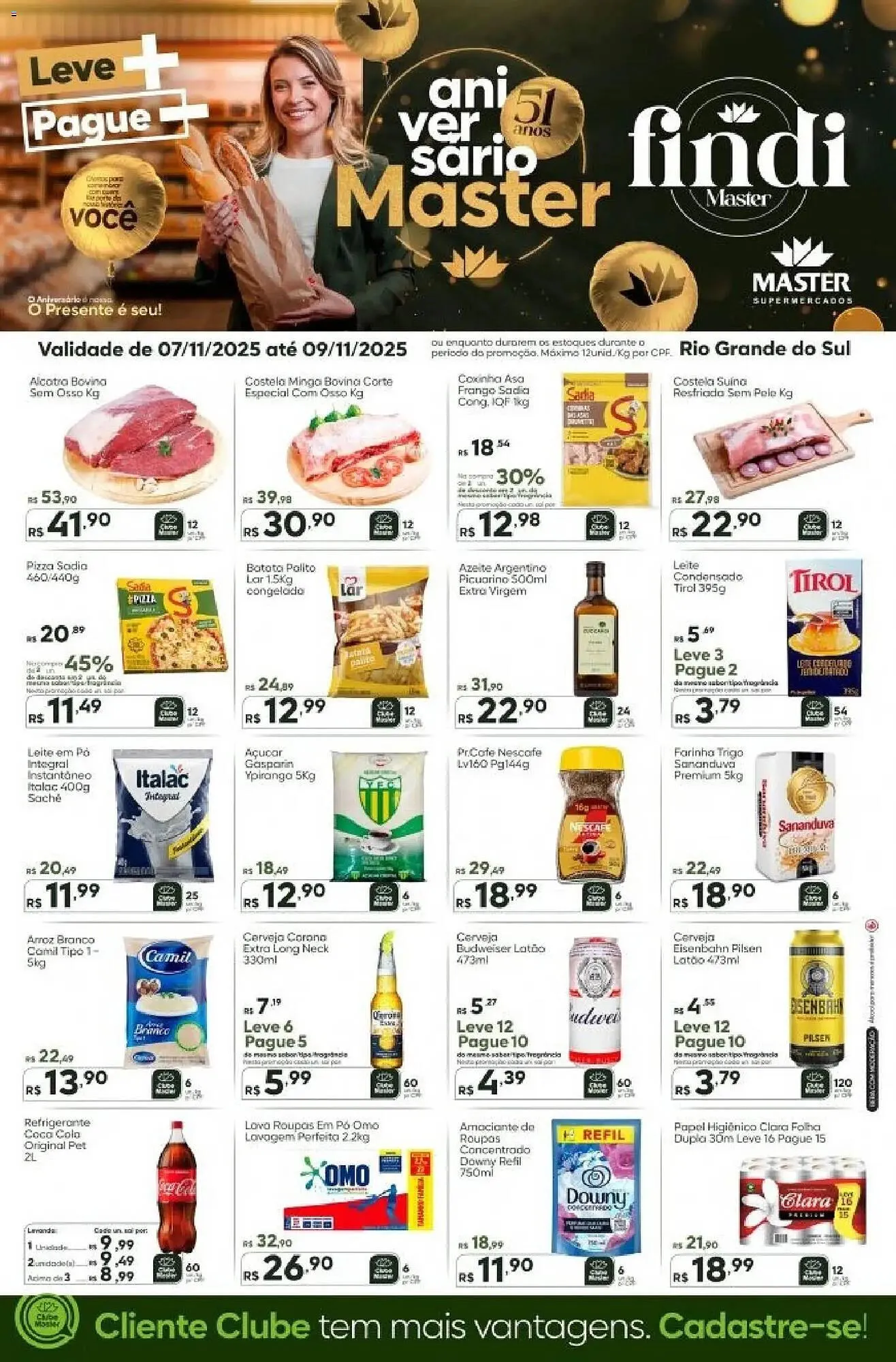 Encarte de Folheto Master Supermercados 7 de novembro até 10 de novembro 2025 - Pagina 1