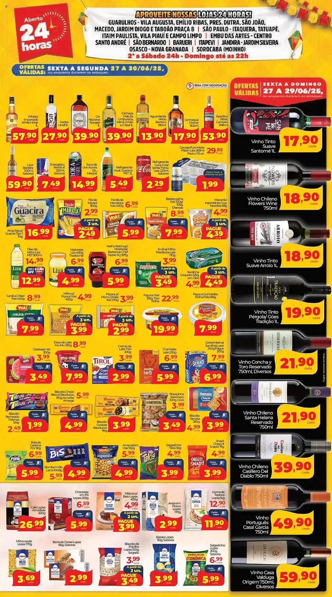 Encarte de Catálogo Lopes Supermercados 27 de junho até 30 de junho 2025 - Pagina 3