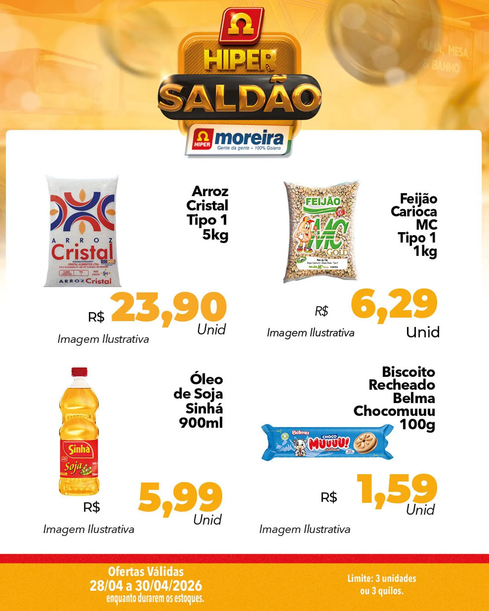 Encarte de Catálogo Hiper Moreira 28 de abril até 30 de abril 2026 - Pagina 4