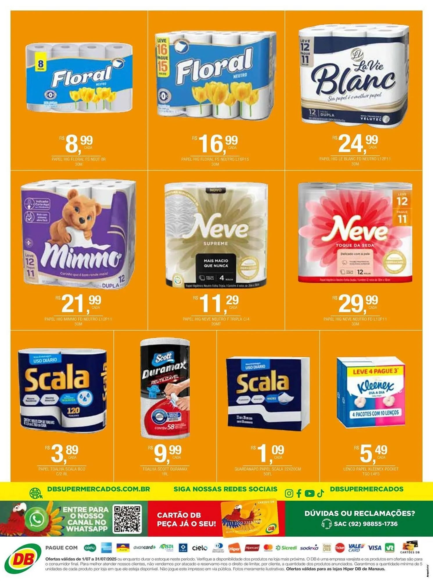 Encarte de Catálogo DB Supermercados 1 de julho até 31 de julho 2025 - Pagina 16
