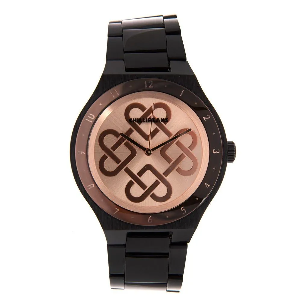 Relógio Analógico Feminino Chilli Beans Coração Metal Preto - RE.MT.1503.9501 G