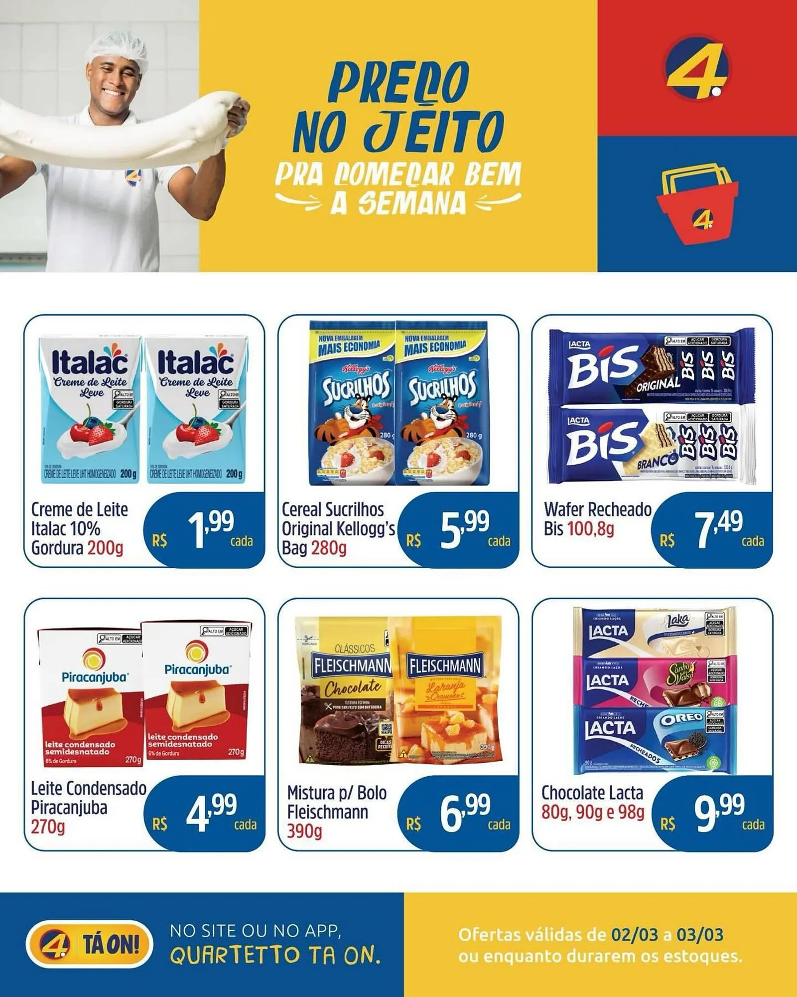 Encarte de Catálogo Quartetto Supermercados 2 de março até 3 de março 2026 - Pagina 3