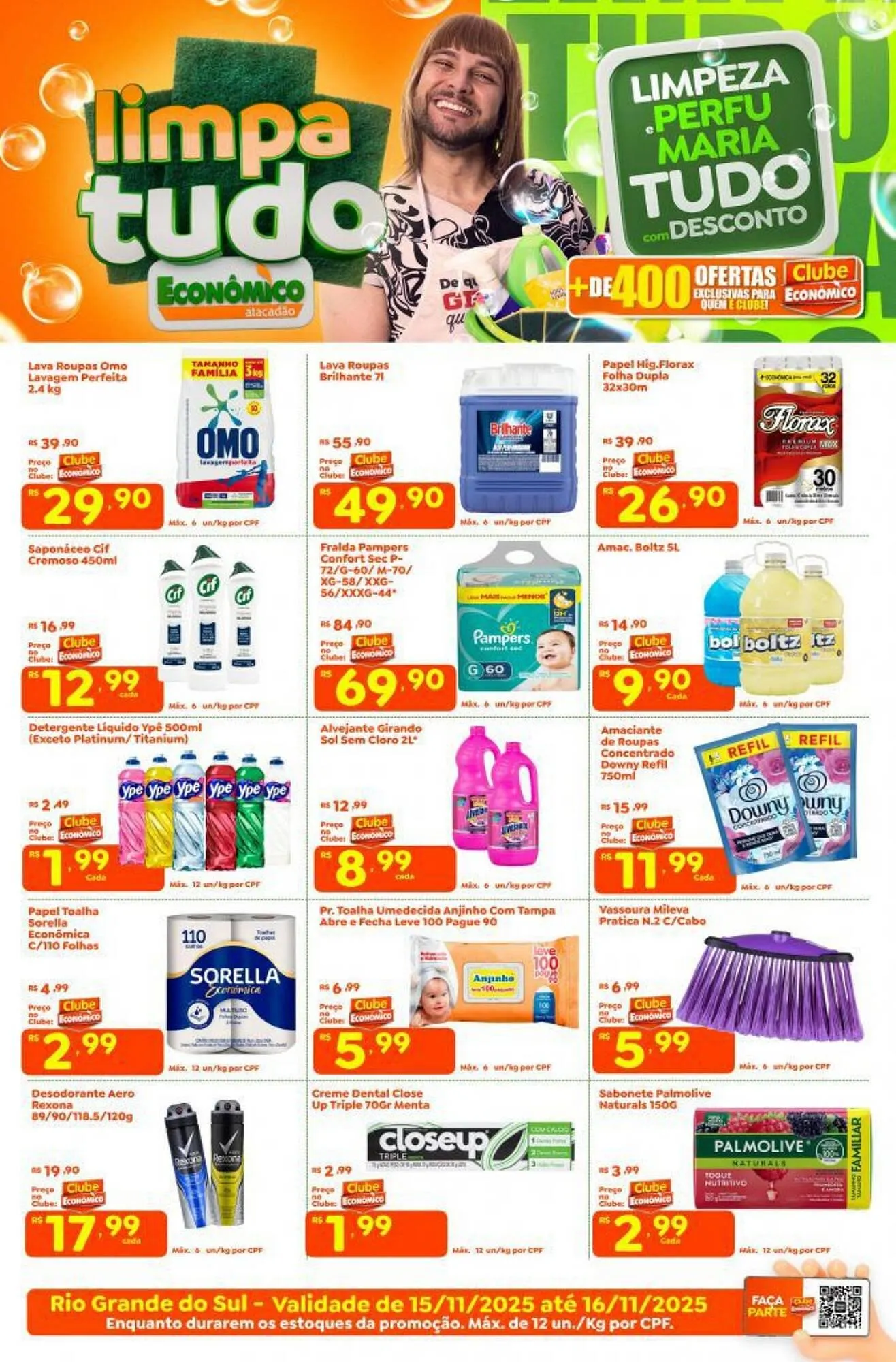 Encarte de Catálogo Econômico Atacadão 15 de novembro até 16 de novembro 2025 - Pagina 1