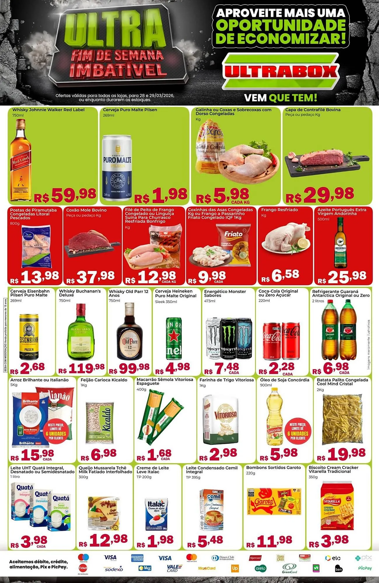 Encarte de Panfleto Ultrabox 27 de março até 29 de março 2026 - Pagina 1