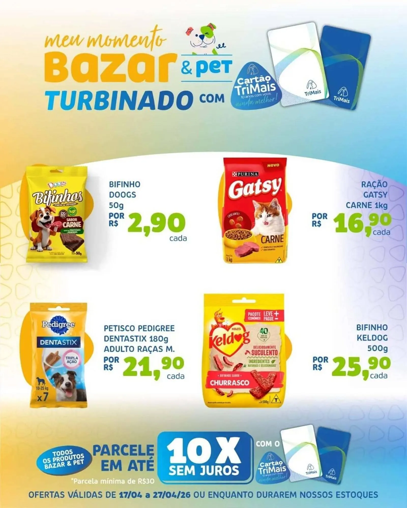 Encarte de Catálogo Trimais Supermercado 17 de abril até 27 de abril 2026 - Pagina 1