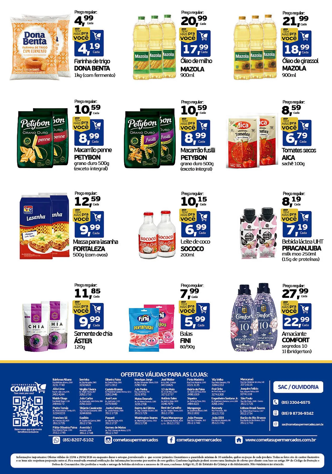 Encarte de Encarte Cometa Supermercados 23 de abril até 29 de abril 2026 - Pagina 2